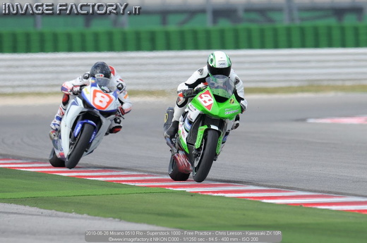 2010-06-26 Misano 0510 Rio - Superstock 1000 - Free Practice - Chris Leeson - Kawasaki ZX 10R